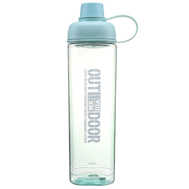 Unique Square Water Bottle Carton Acrylic Eco Friendly infuse Wide Mouth BPA Free Dishwasher Safe Flat Water bottle