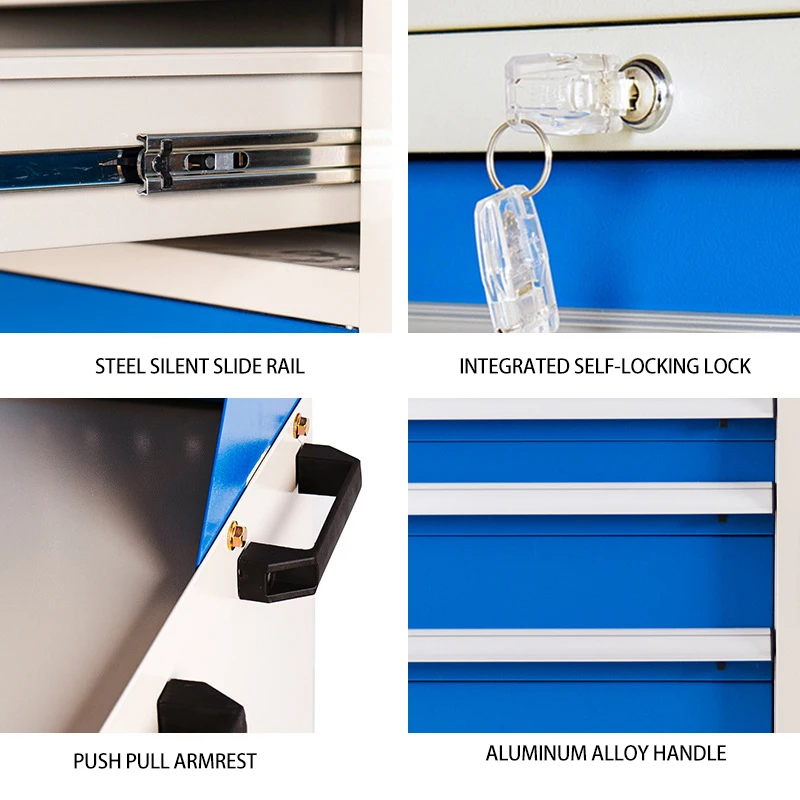 High quality durable steel repair tool cabinet Multi-function toolbox trolley with drawer