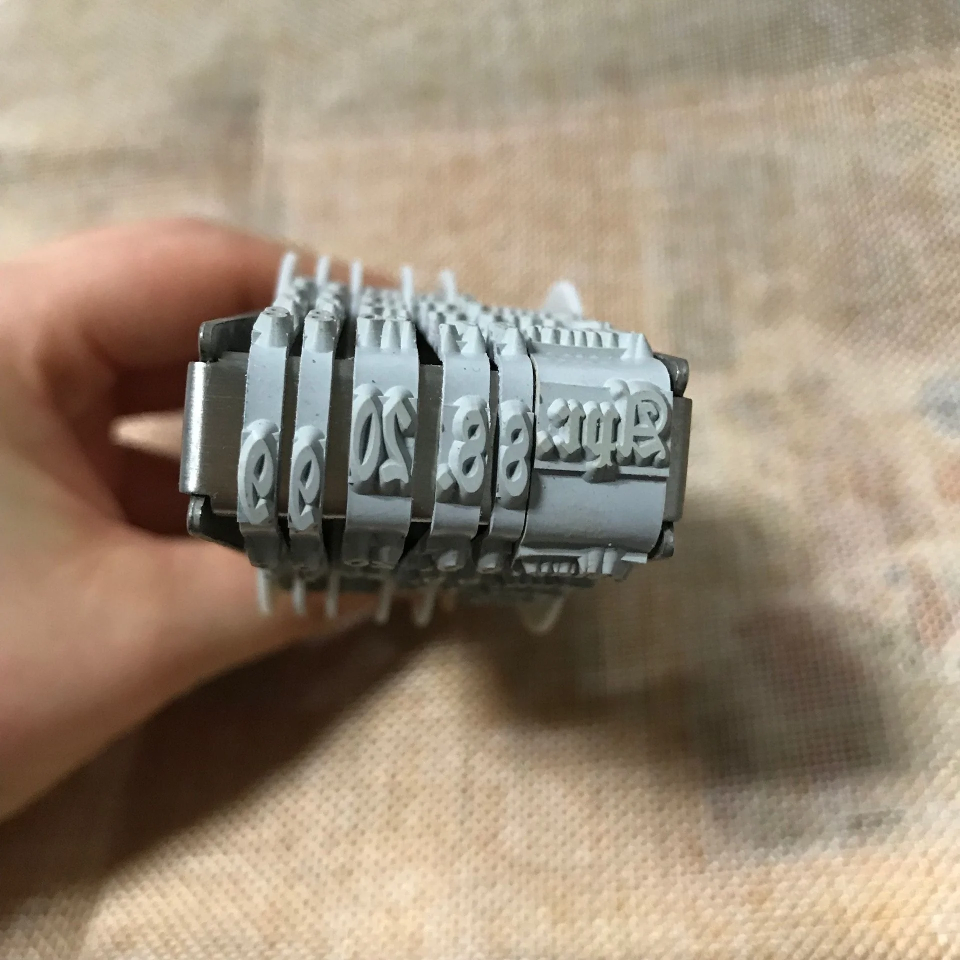 English Spanish French Italy Date Stamp Wooden Handle Wheel Date Stamp Stamp Supplies