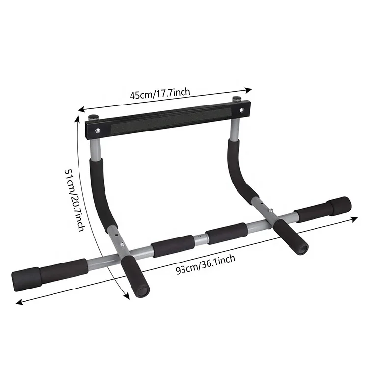Adjustable Width Iron Door Gym Pull Up Bar Home Fitness Equipment