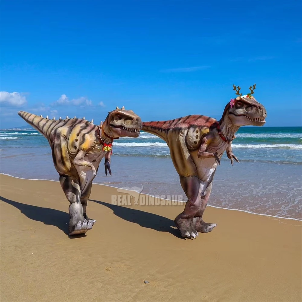 6.5 m Hidden Legs Animatronic Raptor Dinosaur Costume