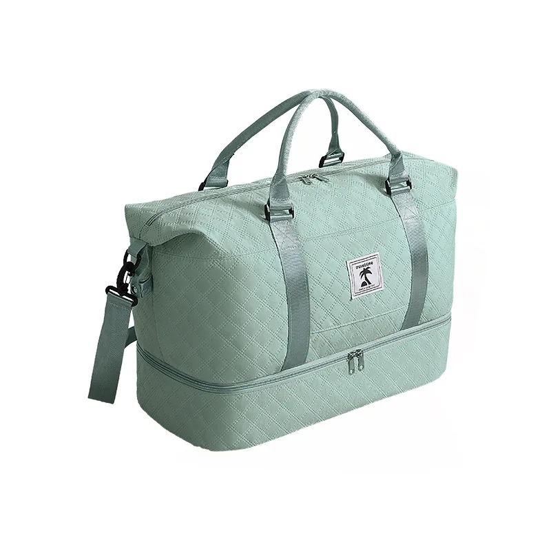 Unisex Lightweight Oxford Weekender Bag with Shoe Compartment Waterproof Large Capacity Fitness Duffle Backpack for Travel