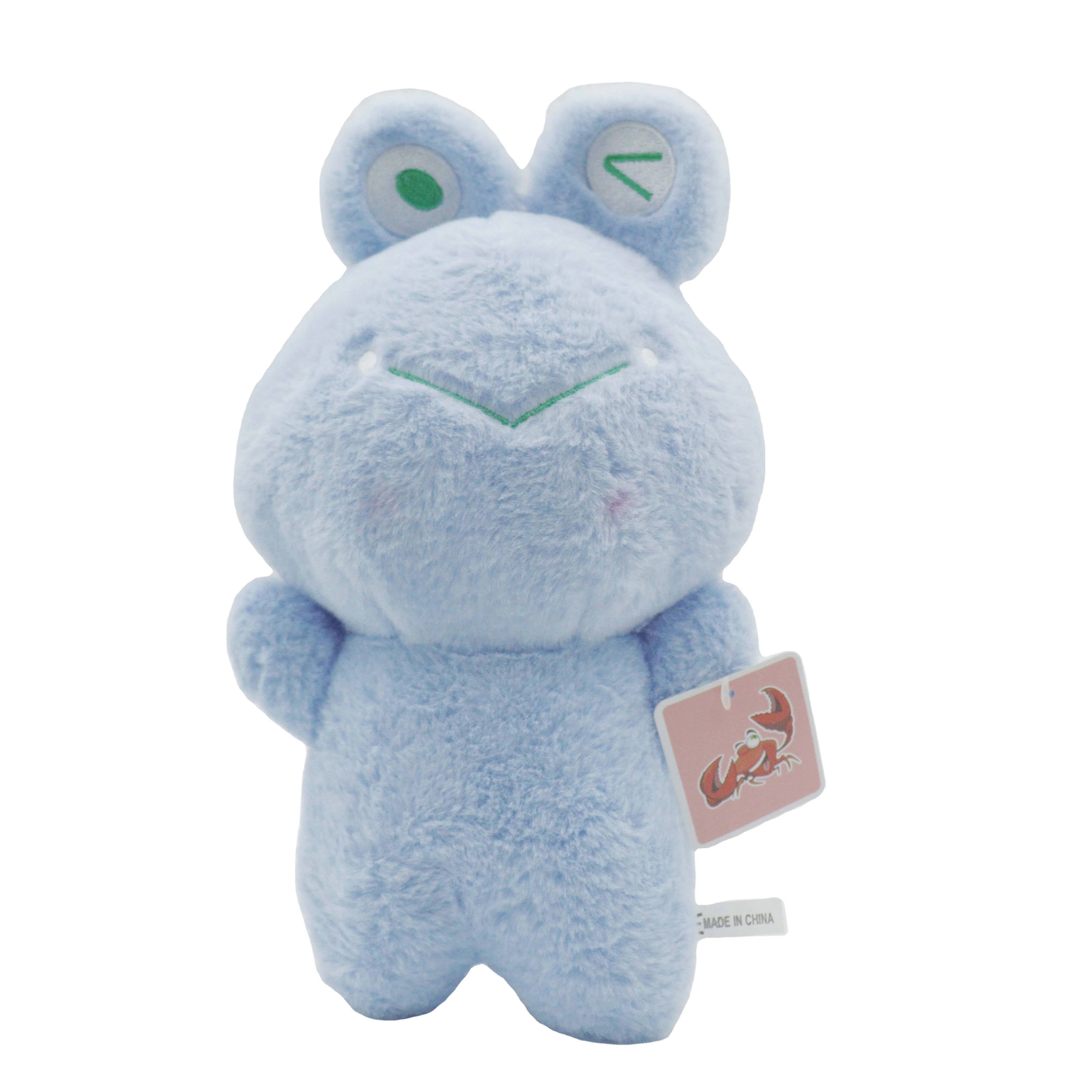 Factory Wholesale skin-friendly lifelike plush toy	cameraman Little Frog stuff toys plush toys custom