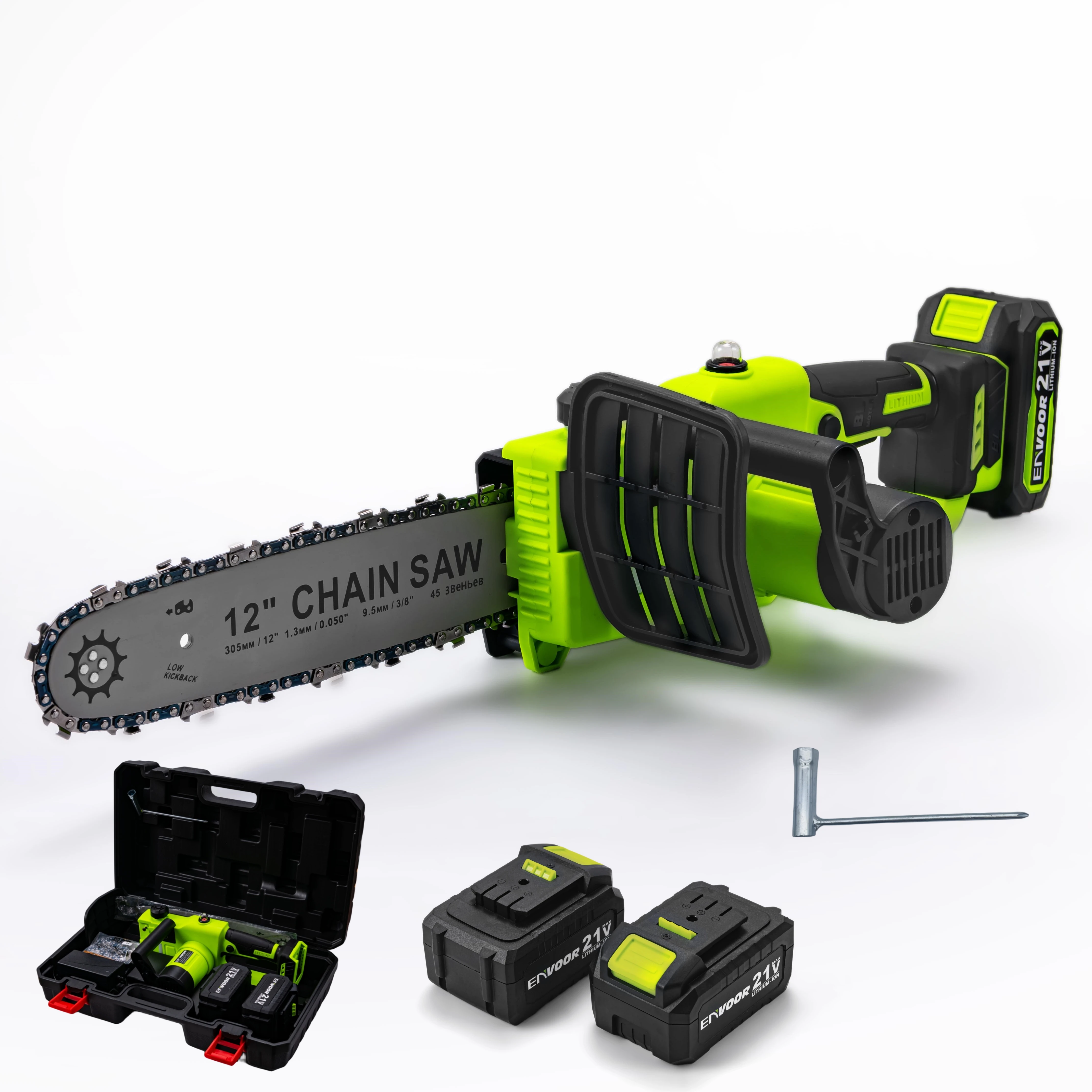 Garden Green Brushless Cordless Steel Best Cordless Rechargeable Electric Pruning Chainsaw