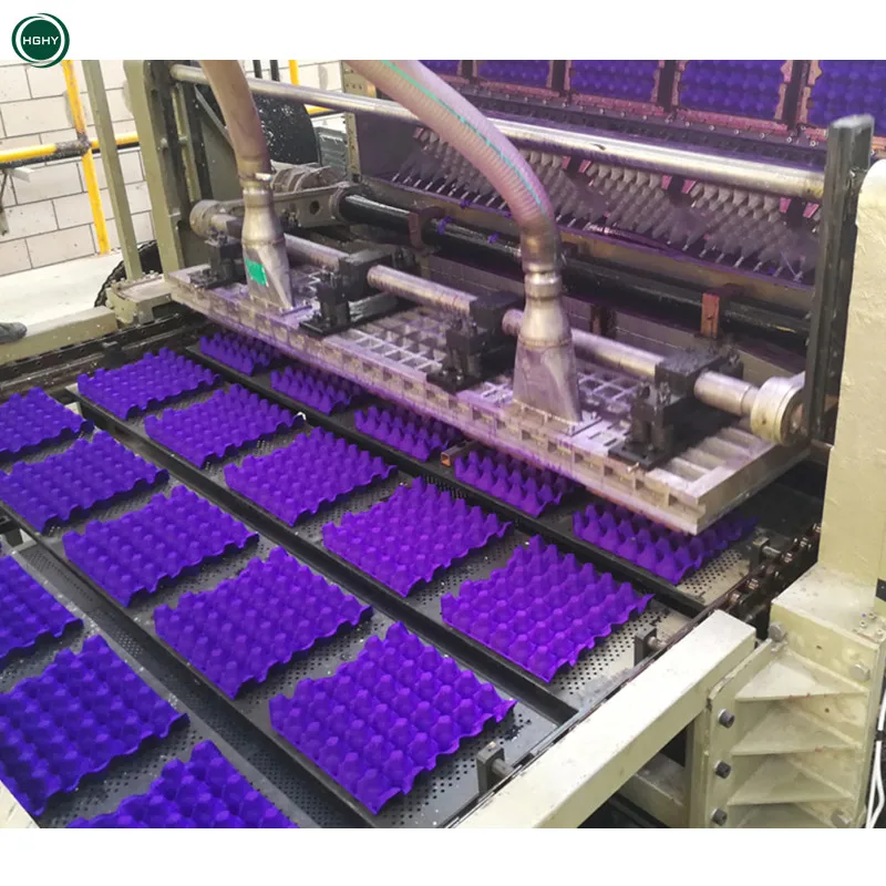 Hghy Cheap Make Egg Boxes Carton Plate Machinery Waste Paper Pulp Molding Recycling Production Line Egg Tray Making Machine