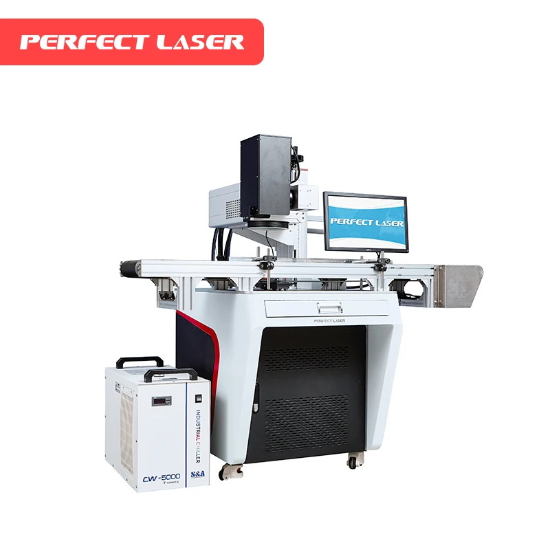 The perfect laser CCD automatic positioning system Industrial UV laser engraving machine can be customized conveyor belt