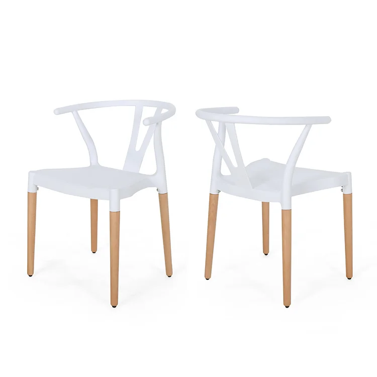 Free Shiping within the U.S. White Modern Wood Legs Dining Room Chair