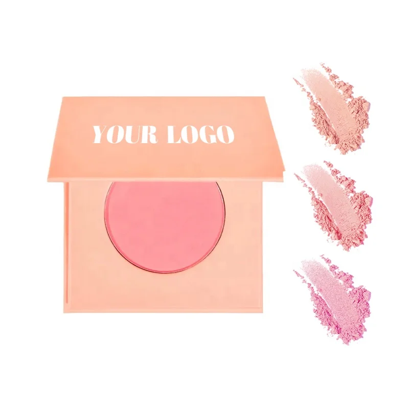 Customize Own Logo Brand Blush Cruelty Free Long Lasting Private Label Makeup Blush Pallet