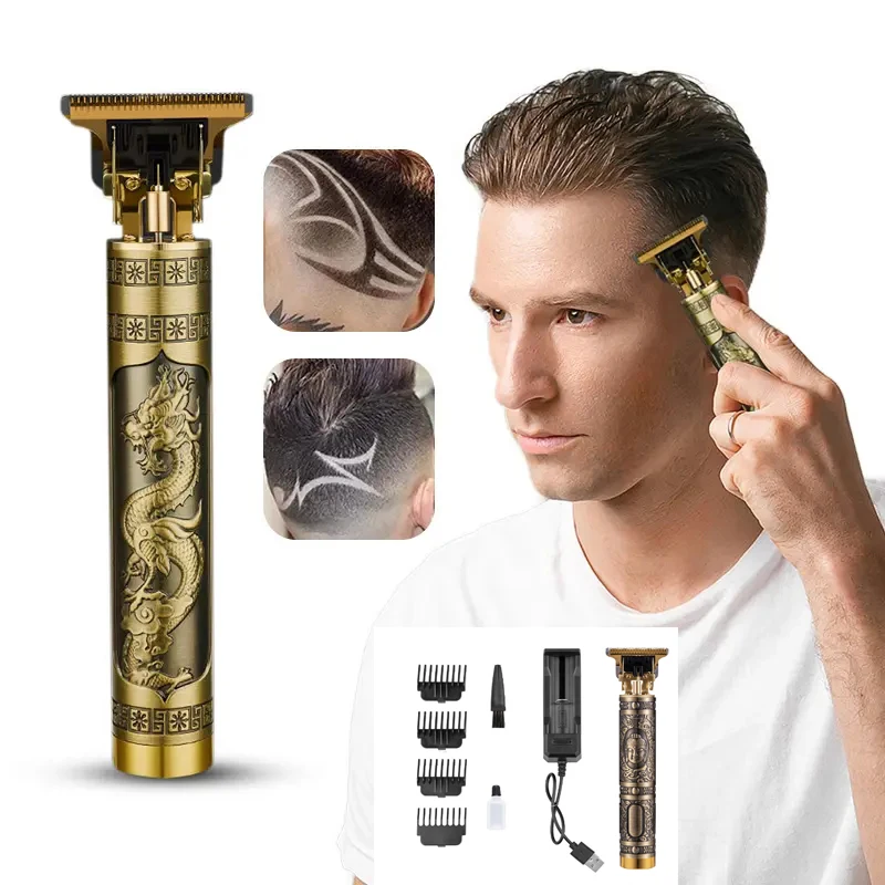 2023 Multi-function New Rechargeable T9 Baldheaded Hair Trimmer Cheap Hair Trimmer Vintage Buy Hair Trimmer