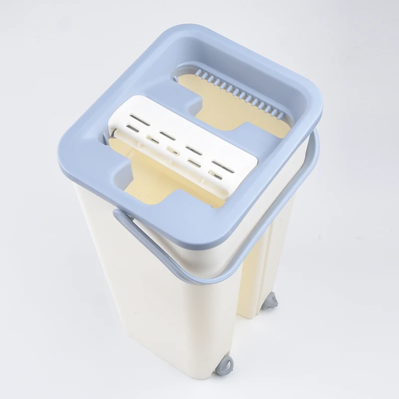 Cheap squeeze mop and bucket set microfiber rotation magic floor cleaning spin flat mop with bucket