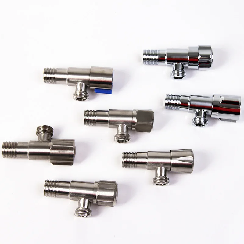 Landoo OEM/ODM Valvula Angularsanitary cheap stainless steel 90 degree angle stop valve angle valve toilet 1/2