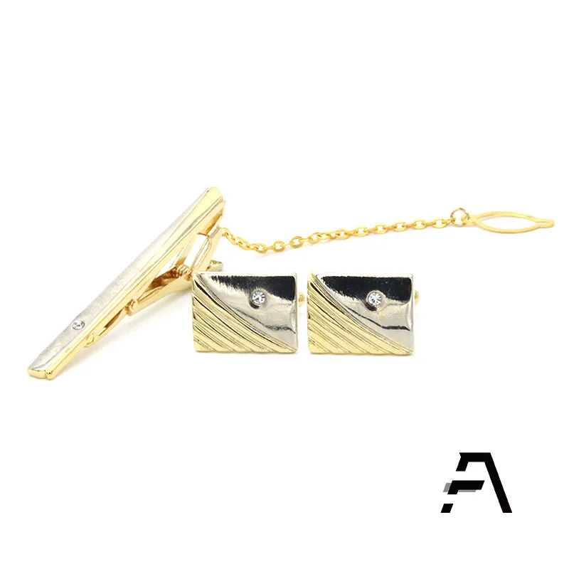 Mens  Metal Gift Set Tie Clip cufflinks Wholesale Price Dongguan Fancy