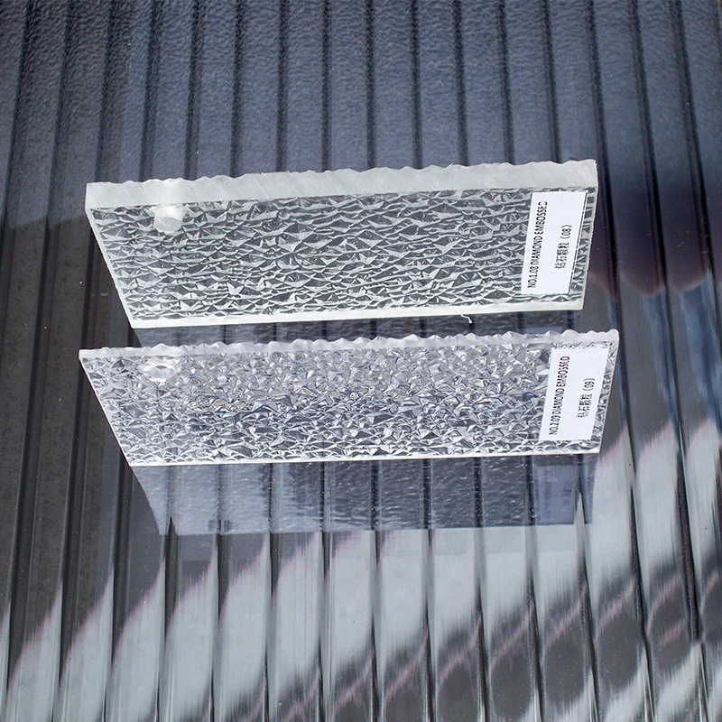 100% new material unbreakable varisized polycarbonate embossed sheet for Storage box