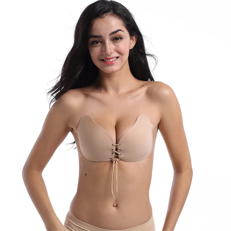 
Angel Goddess Rope Adhesive Bra Push Up Strapless Sticky Bras Reusable Magic Invisible Bra 