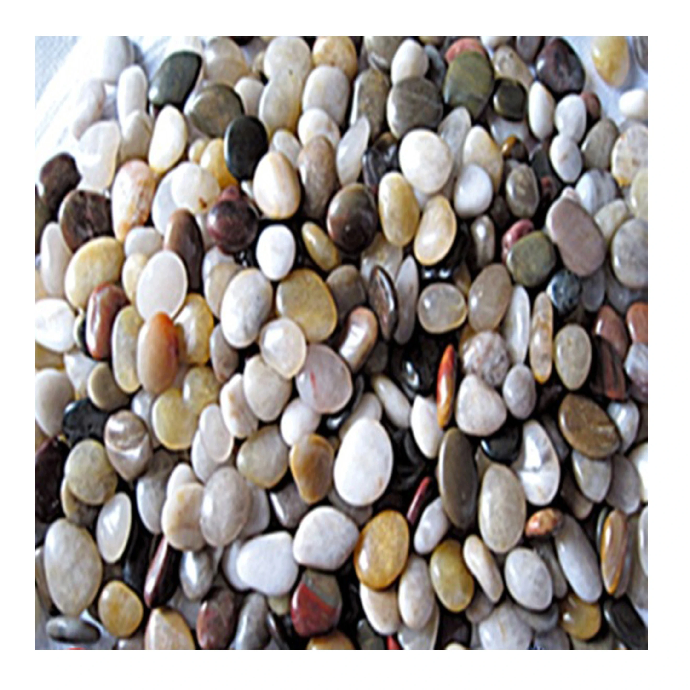 Natural Mixed colors Landscaping River Pebble Stone Decorative Cobble Stone