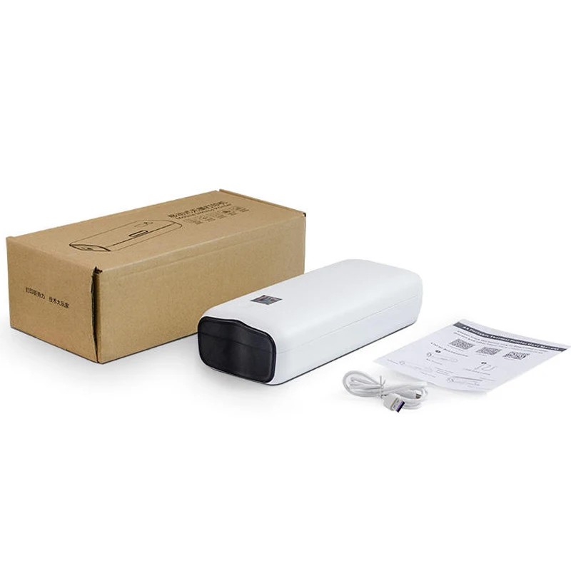 Mini Mobile Office Printer Document Bluetooth & USB No ink No Printing Ribbon A4 Portable Thermal Printer