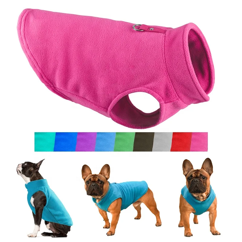 Winter Fleece Pet Dog Clothes Puppy Clothing French Bulldog Coat Pug Costumes Jacket For Small Dogs