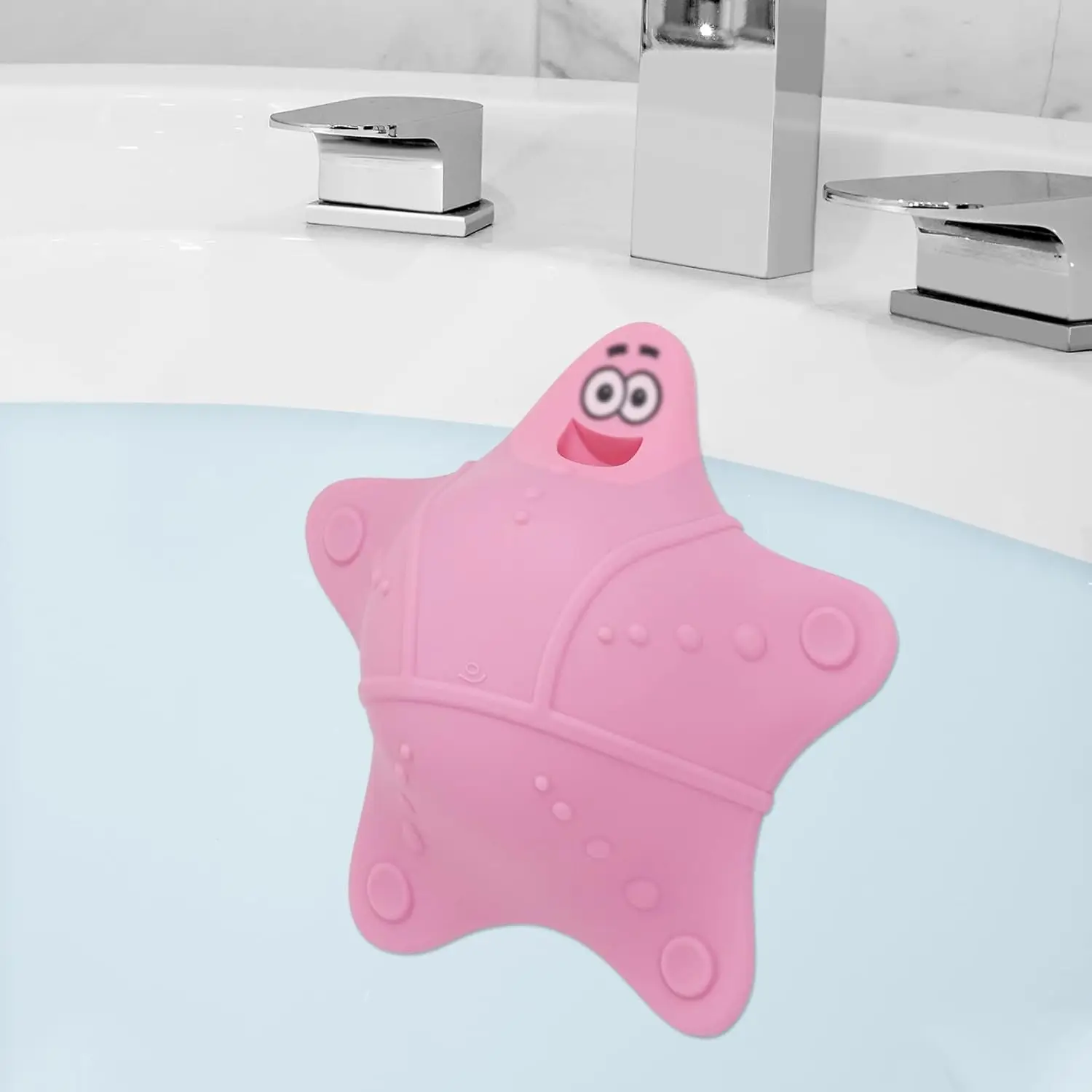 Silicone Bath Tub Drainer 5 Suction Cups Overflow Drain Cover