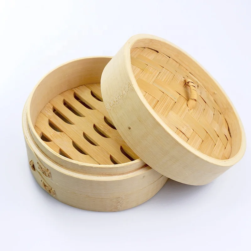 Eco-friendly food grade bamboo steamers reusable mini bamboo steamer