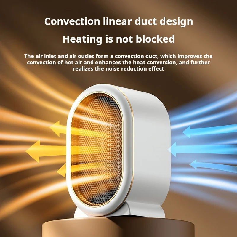 Temperature adjustable Electric Heating Fan High efficiency and energy saving Space Heaters for Winter Mini Electric Fan Heater