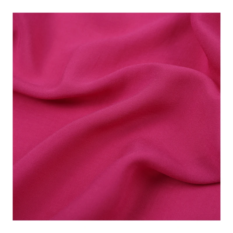 Good-price Customized printed 80gsm breathable plain-dyed soft 100% rayon voile fabric for dress