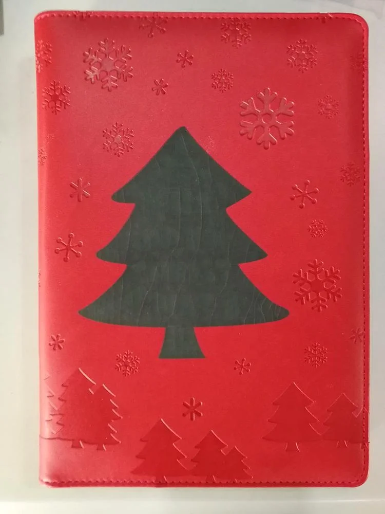 Милый новогодний блокнот из искусственной кожи с новым дизайном