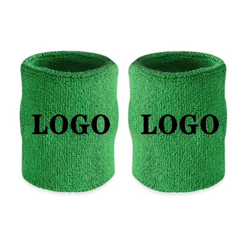 Hot Sale Comfortable Design Customized Elastic Wrist Band Terry Cloth Sports Fitness