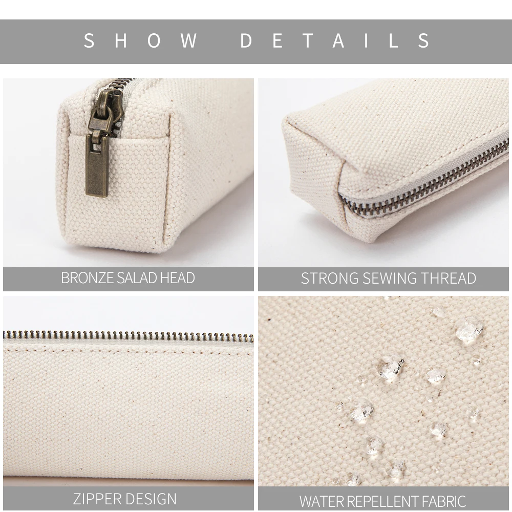 Пенал в стиле ретро для мужчин и женщин, Холщовый маленький чехол для учеников младшей и старшей школы, Подарочная сумка для канцелярских принадлежностей