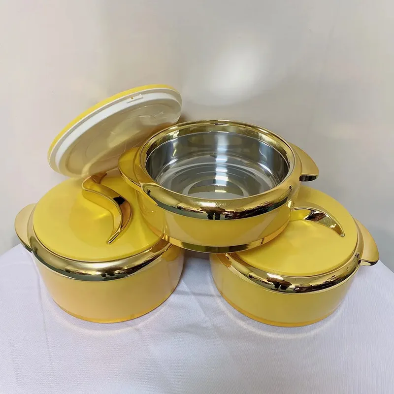 KALA Wholesale Large Capacity Food Thermo Container 3 Pcs 1.5l 2l 2.5l Thermal Insulated Hot Pot Food Warmer Set