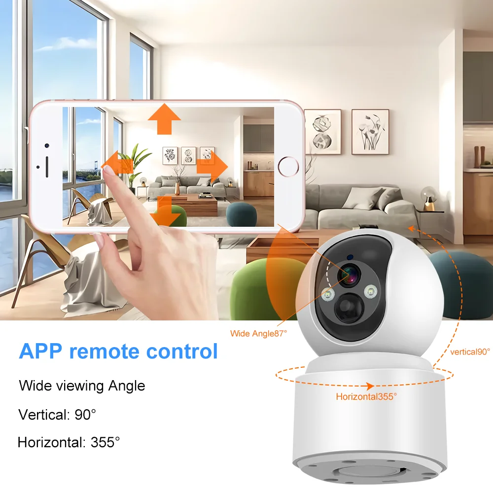 manufacturer wireless wifi large capacity battery security camera indoor