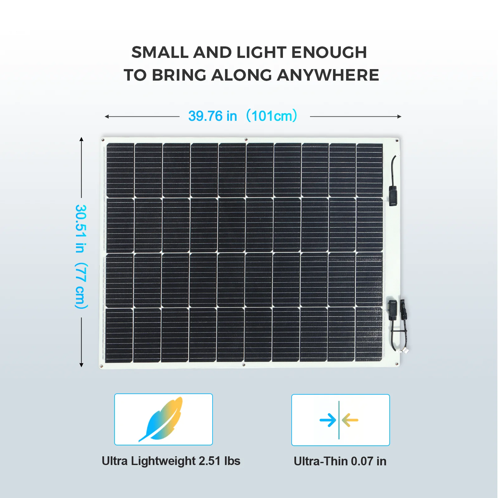 Flexible Solar Panels RV Rollable Solar Panel Thin Film For Solar Energy System