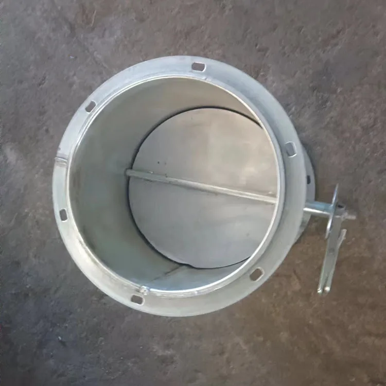 Manufacturer Wholesale Manual Control Ventilation Duct Galvanized Butterfly Valve
