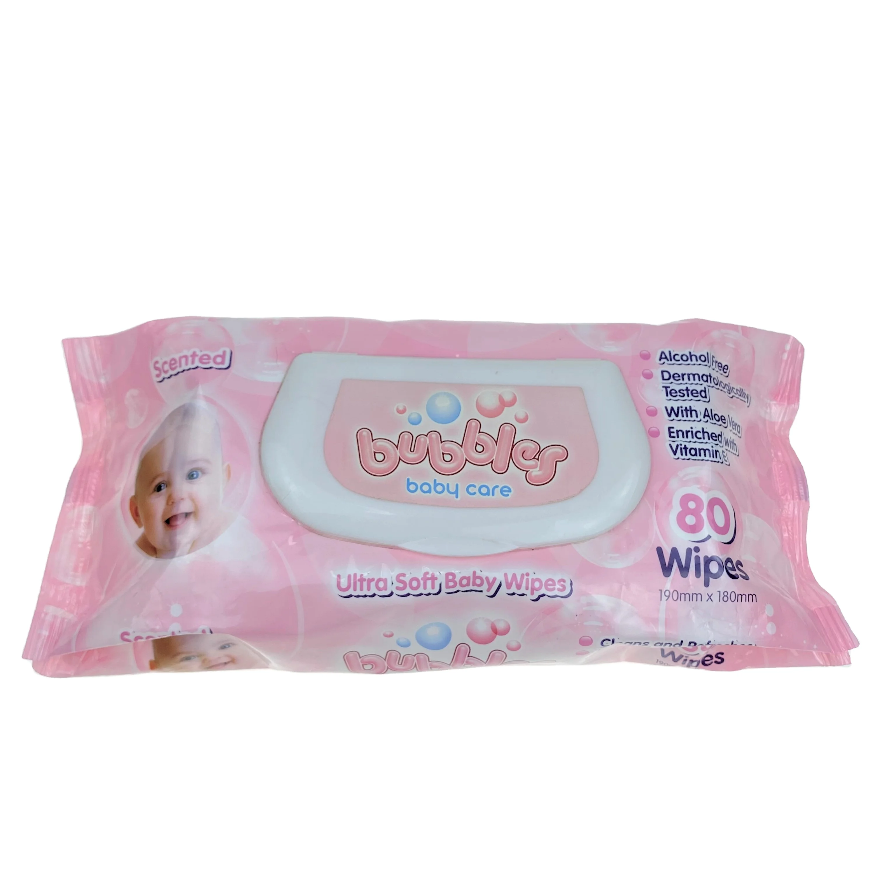 OEM, низкая цена, индивидуальный чехол с откидной крышкой, мягкая детская влажная салфетка, ODM без спирта