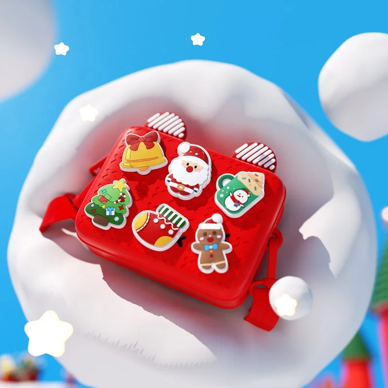 2024 Latest Anti-Fouling 3D Cartoon Charms Unisex Kids Creative Satchel Messenger Bag For kids Christmas gift
