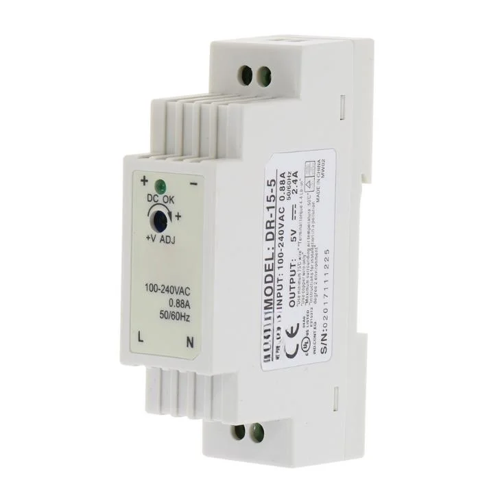 DR-15 DR-45 DR-60 15W 45W 60W Single Output 5V 12V 15V 24V Industrial Din Rail Switching Power Supply