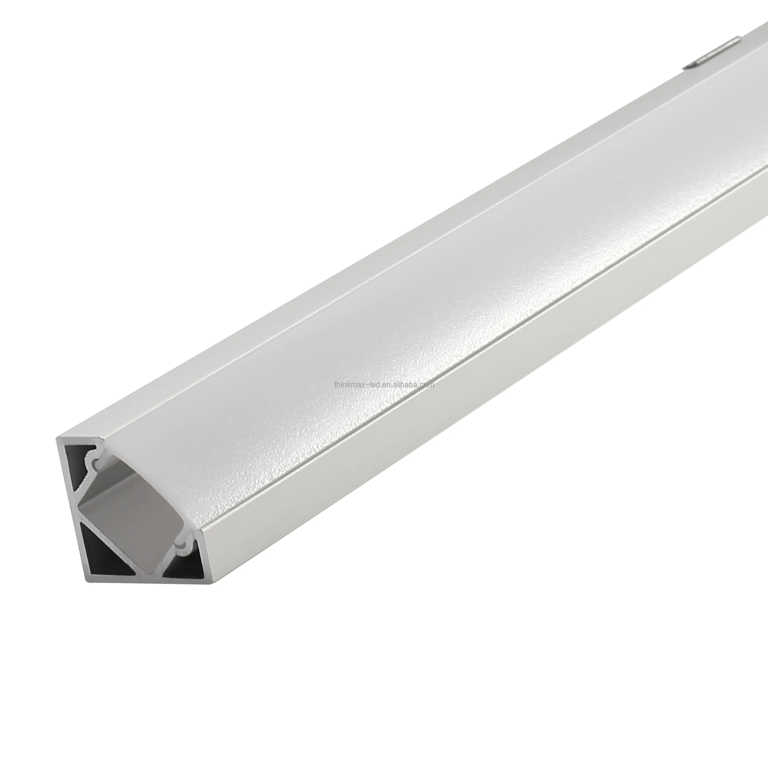 Customized 45 Degree Triangle Aluminum Profile Channel For Corner LED lighting