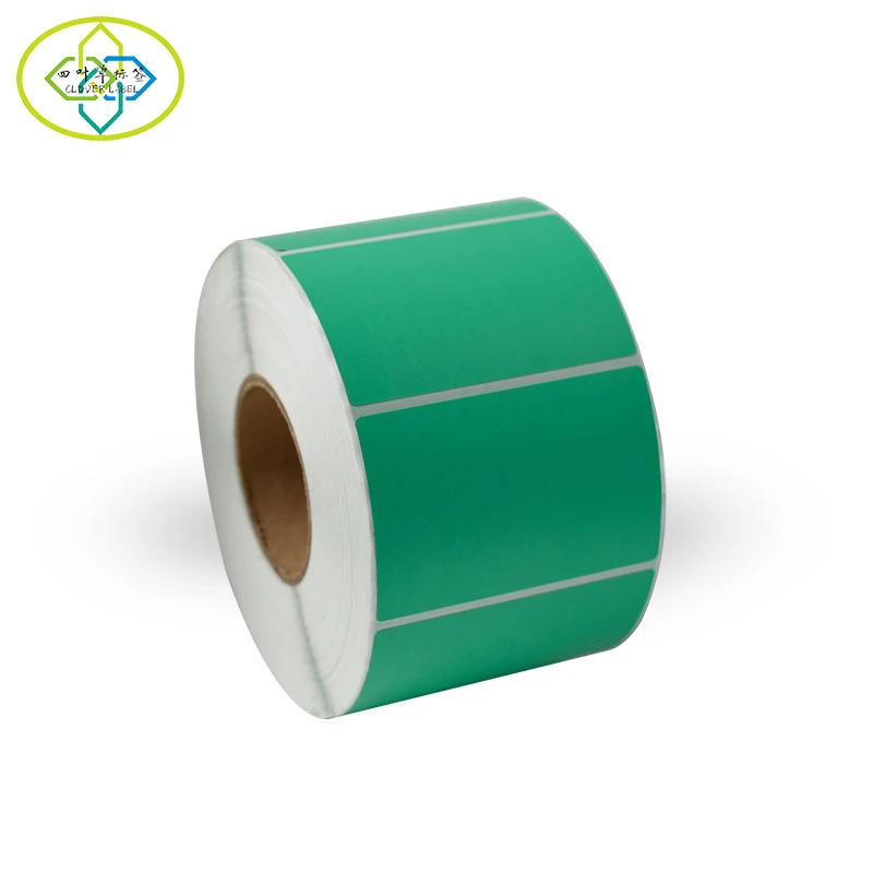 Custom printed color thermal paper label self-adhesive paper sticker roll thermal sticker