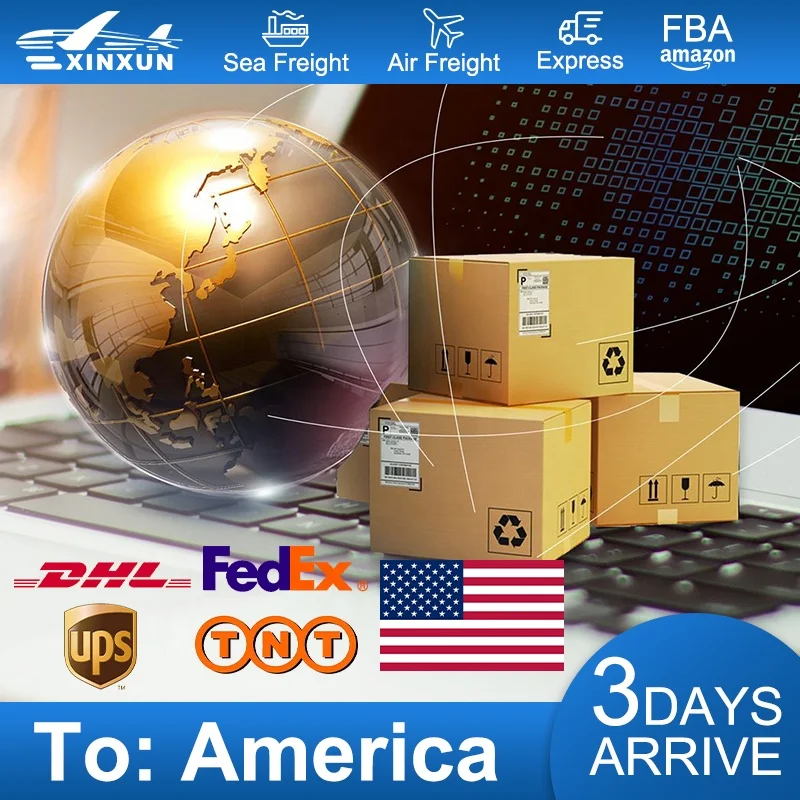 XINXUN, дешевая доставка из Шэньчжэня в США, DHL Ups, Fedex, услуги по доставке грузов, экспедитор Ali Express FBA