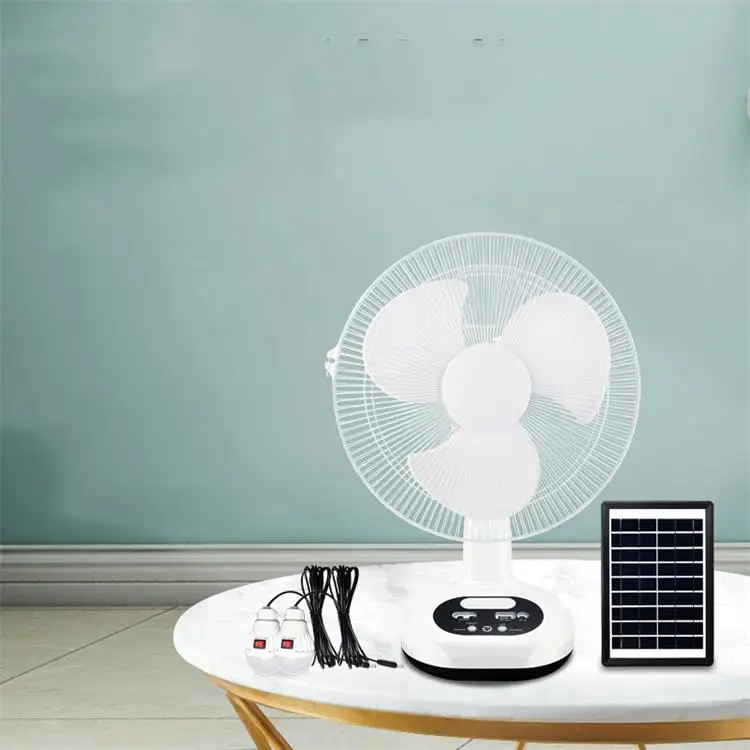 12 inch solar fan solar powered electric fan rechargeable fan with solar panel