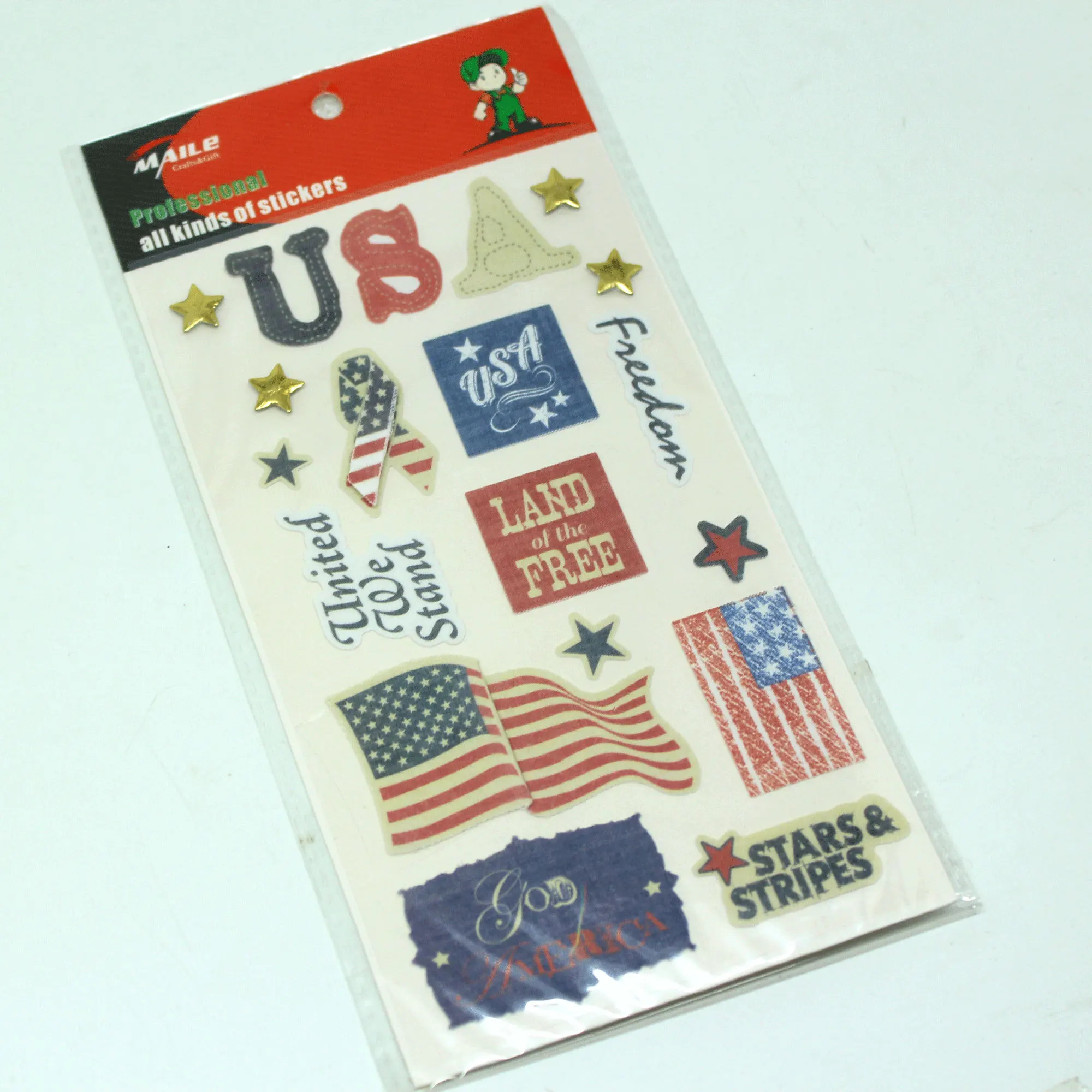 Bump five-pointed star sticker 3D layer spring Flower and Bird Sticker