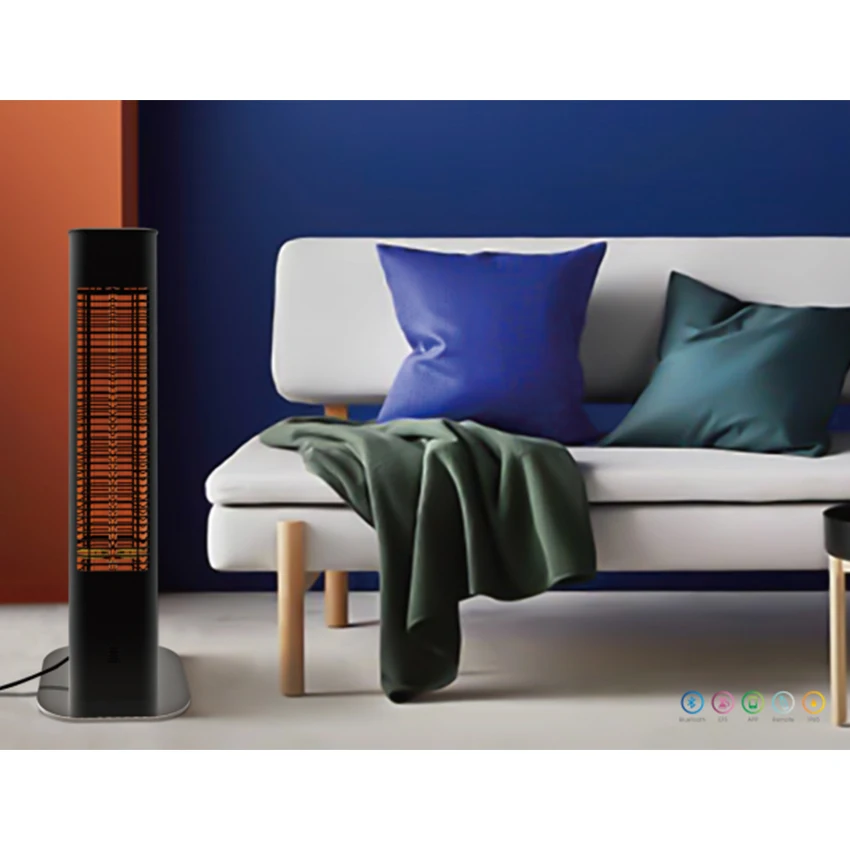 Freestanding balcony patio heater with smart phone APP control