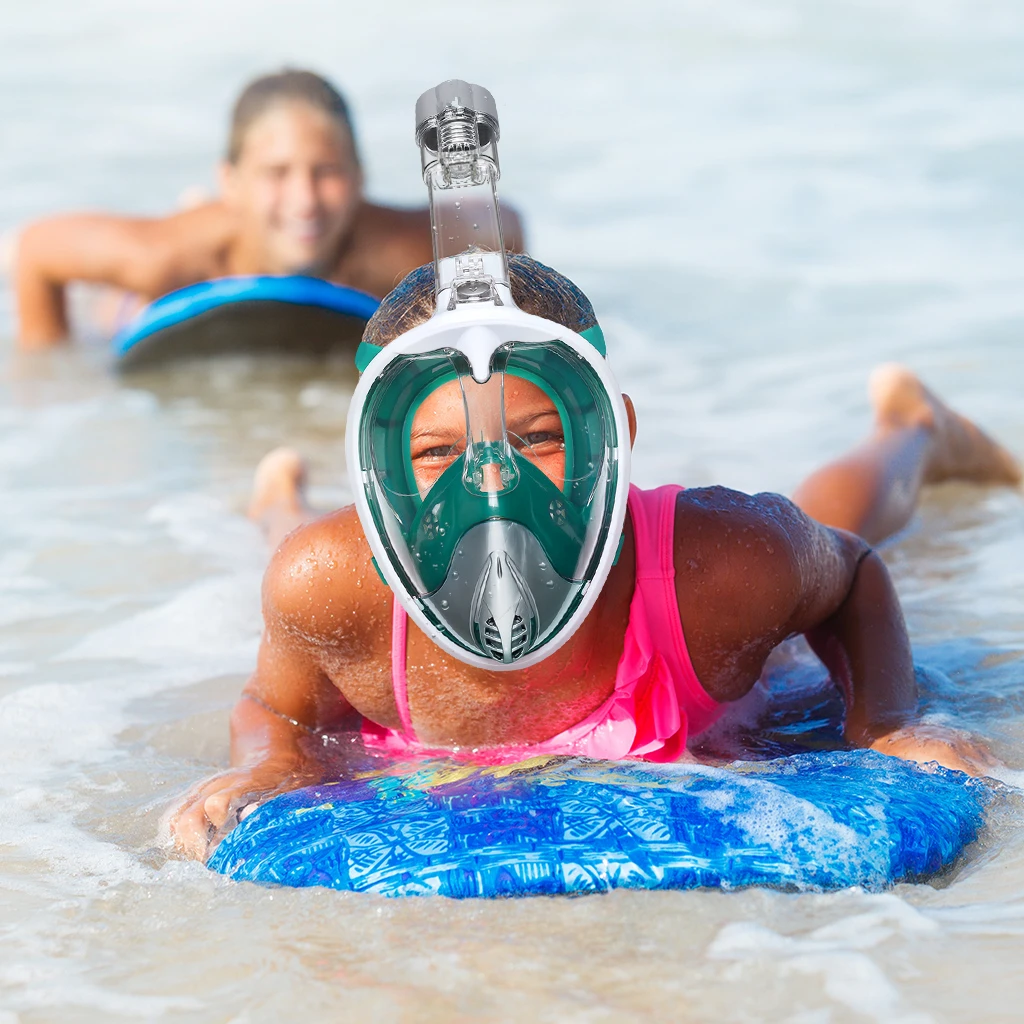 Новинка, противотуманное водонепроницаемое оборудование для дайвинга, маска для дайвинга на все лицо с сухим верхом для подводного плавания