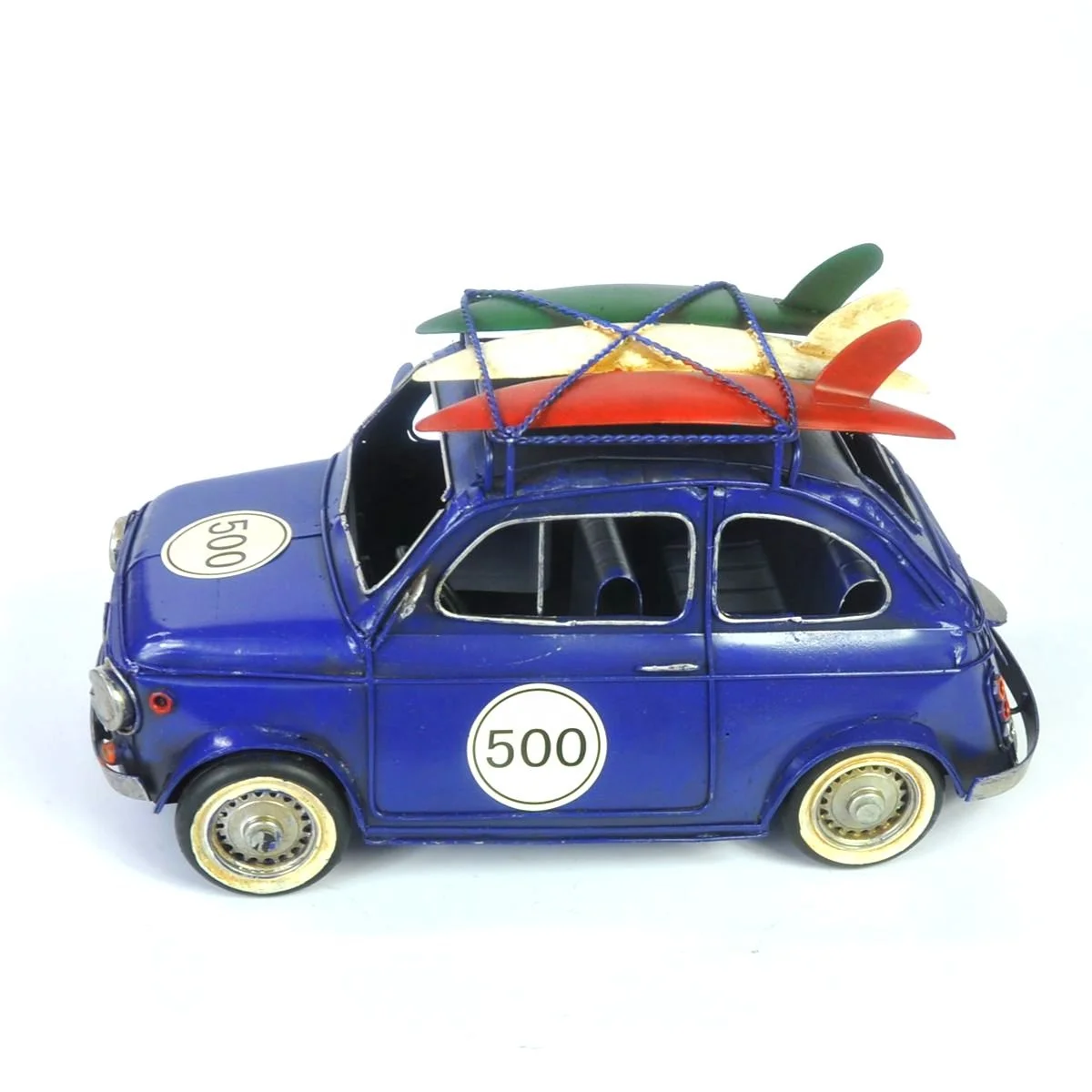 Handmade Vintage Miniature Car Model Iron Metal Crafts for Home Office Decor Welding Technique for Bar Pub Furnishing or Gift