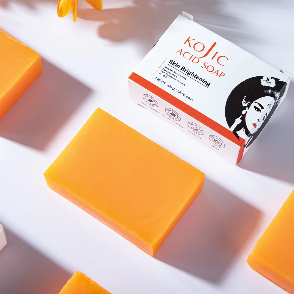 Custom Original Packing 100g Handmade Original Kojie Acid Skin Brightening Soap