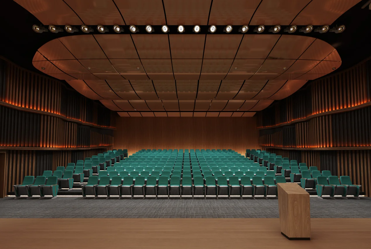 China Plastic metal frames padded lecture Auditorium Church Chair Public Seats Factory Wholesale Commercial Theater Seating