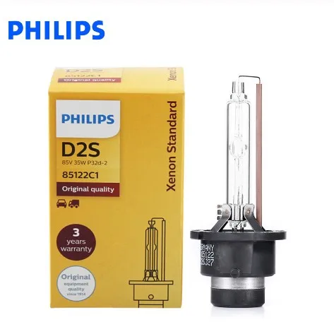 35W PHILIPS D1S,D2S, D3S, D4S, D5S Xenon HID Light Headlight Bulbs 4200K Original Bulb ECE Approve 100% Authentic, 1X