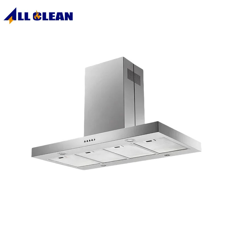 OEM Brand External venting Island Range hood Kitchen Center Canopy hoods 750CFM Suction 2 Sides Control