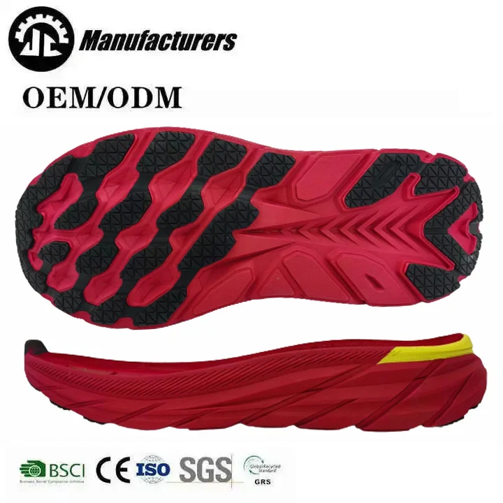 Custom Unisex Sneaker Sole Thick Eva Outsole Non-slip Wear-resistant Sports Running Shoe Sole