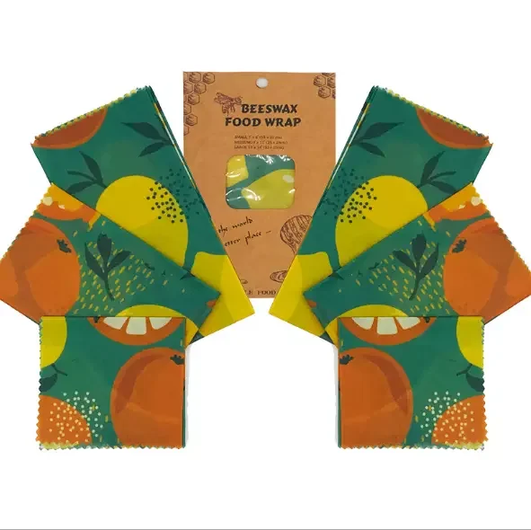 Sustainable eco friendly products beeswax wrap washable reusable beewax food wrap sheet customizable for living