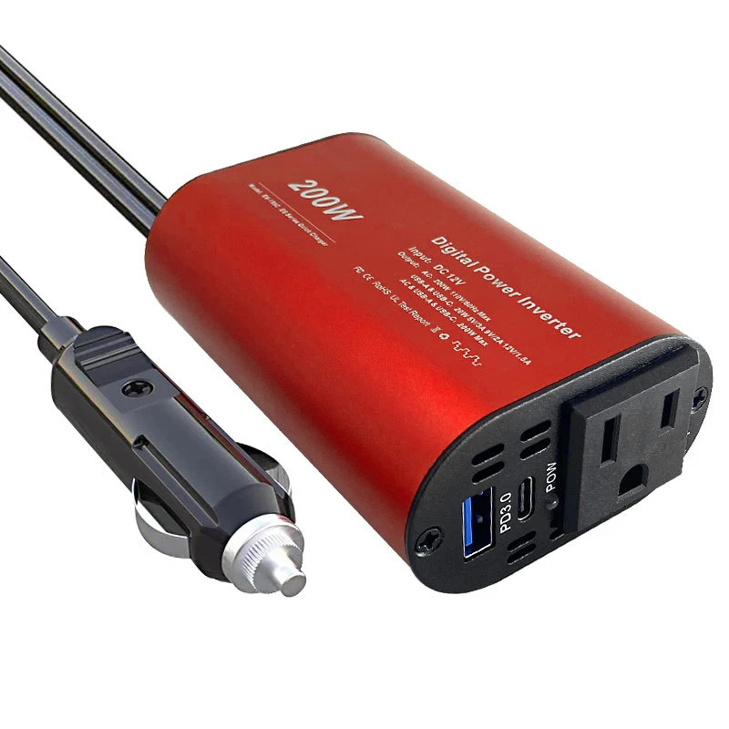 3А автомобильный инвертор 12 В в 110 220 телефон USB зарядка Грузовик Бытовая розетка с инвертором типа C для ноутбука